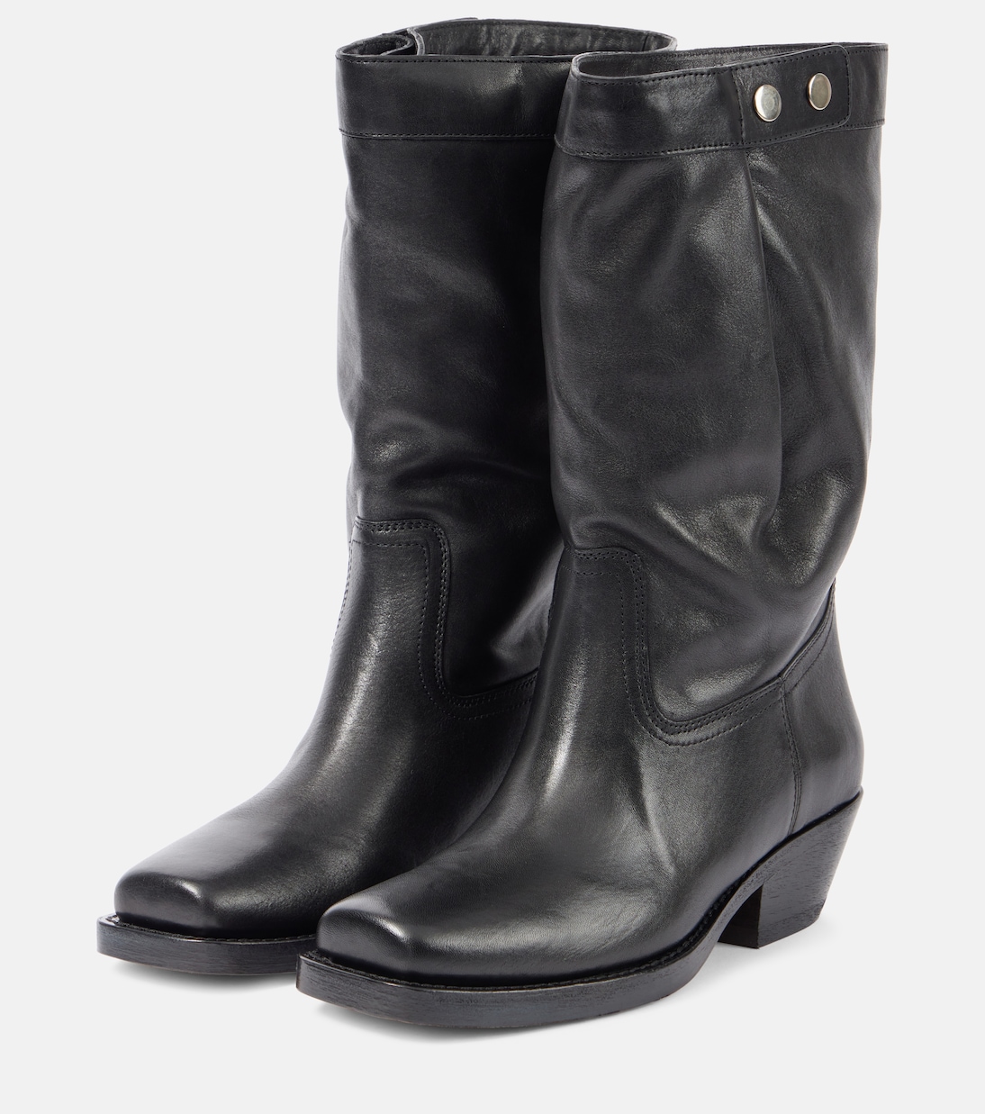 Bottines santiags Ademe en cuir | Isabel Marant