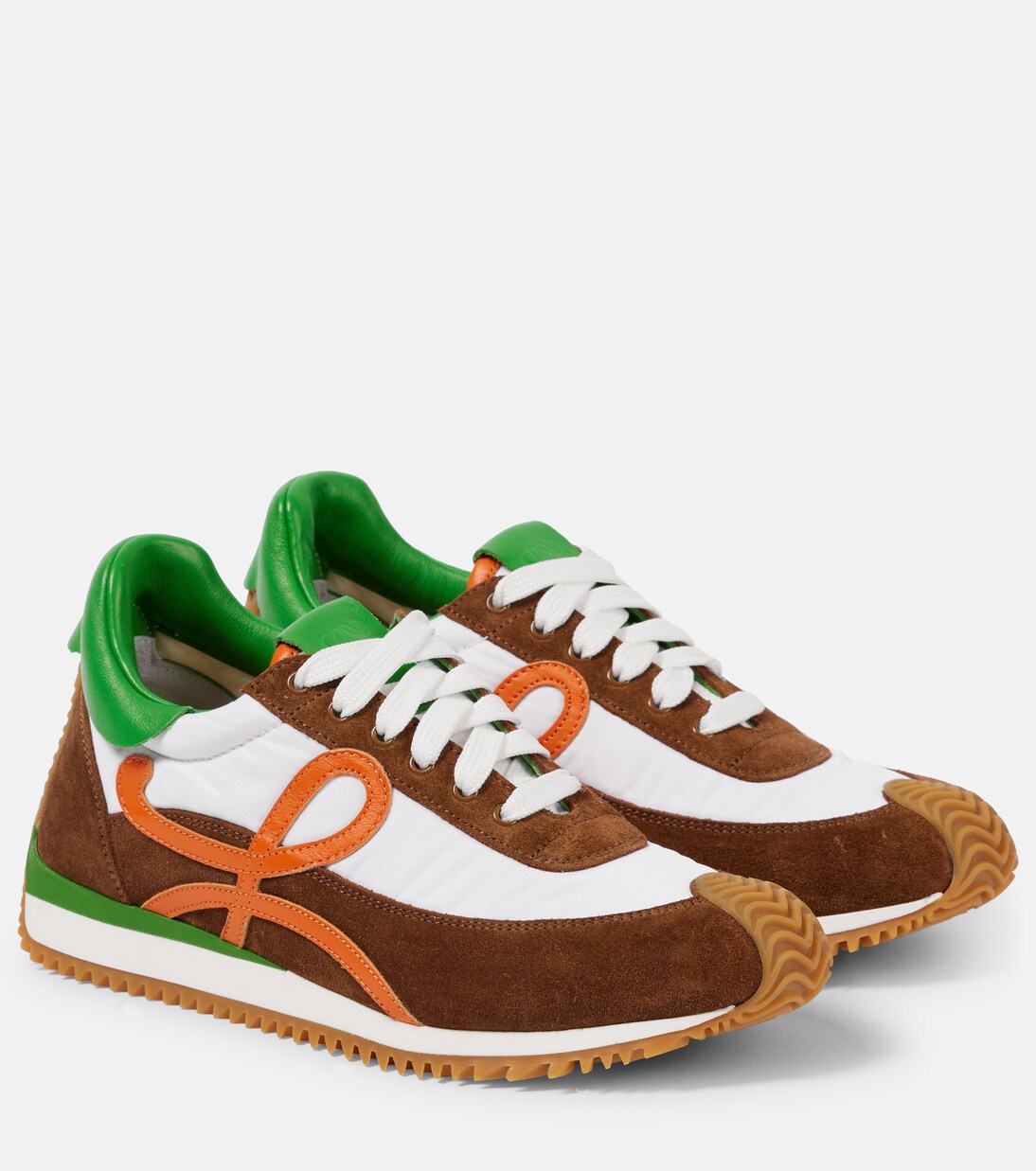 Flow Runner suede sneakers in multicoloured Loewe Mytheresa