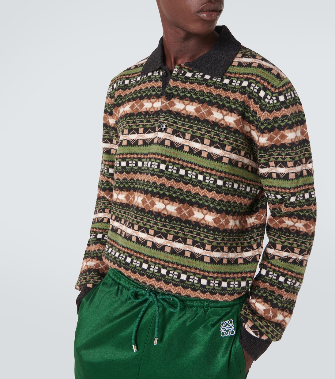 Pull en jacquard de laine | Loewe