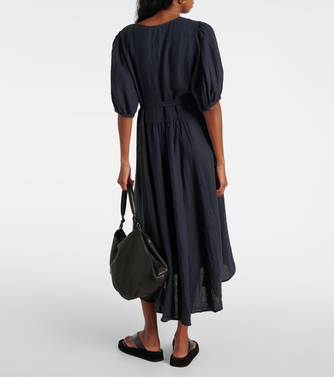Abito midi Dalene in lino | Velvet