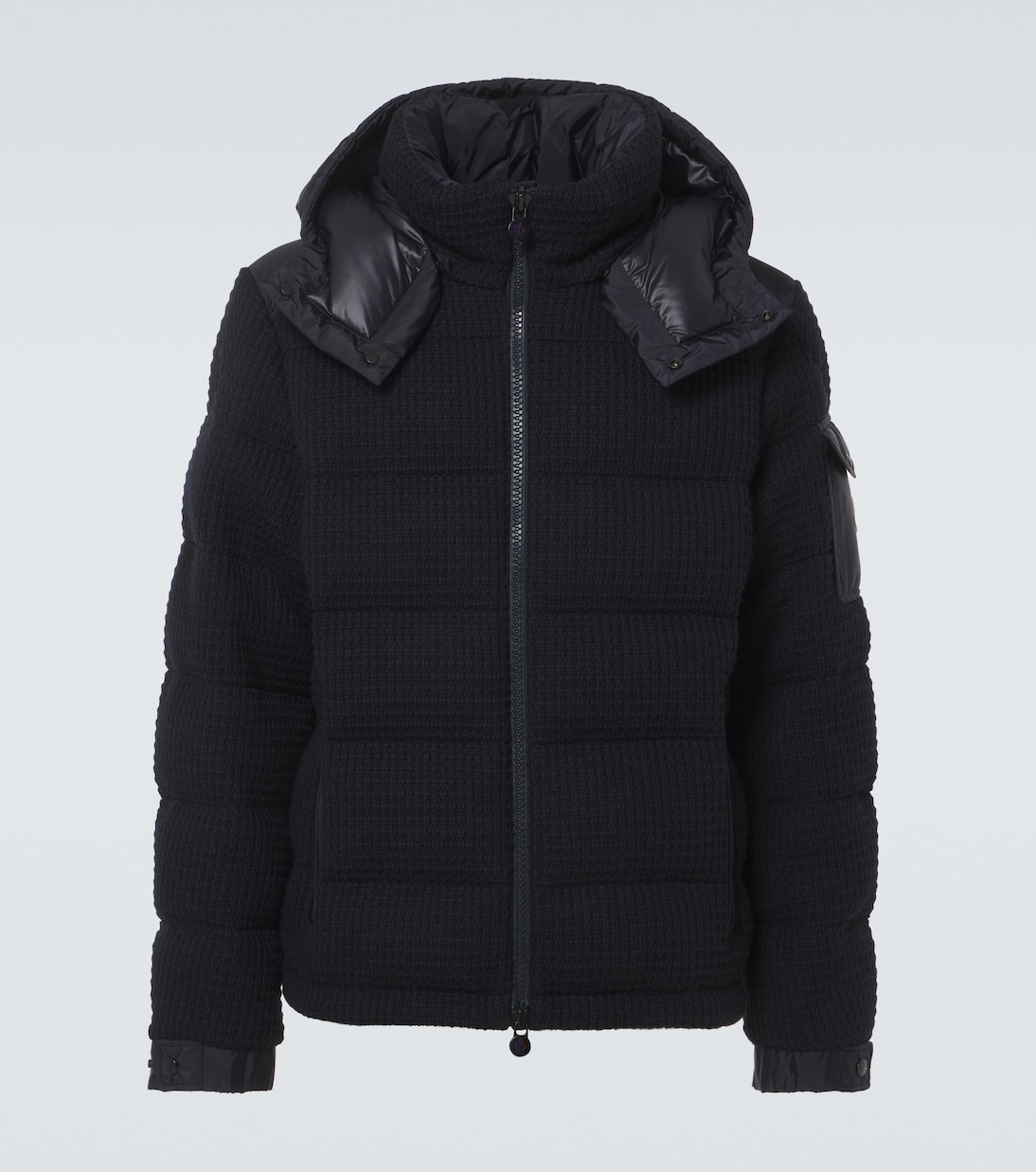 Lagdei paneled wool-blend down jacket | Moncler