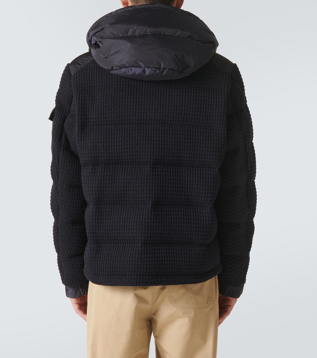 Lagdei paneled wool-blend down jacket | Moncler