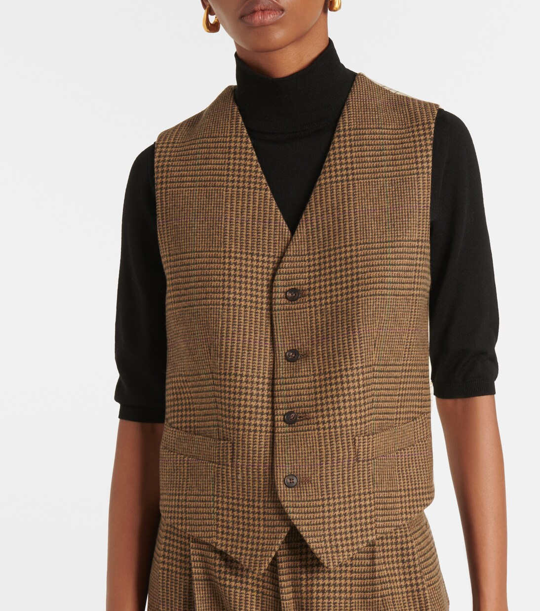 Ralph lauren tweed vest top