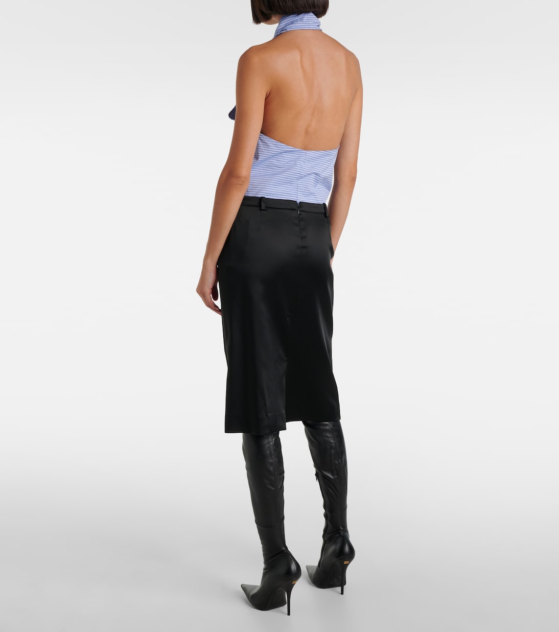 Falda Mid de Satén Balenciaga para Jóvenes Modernos