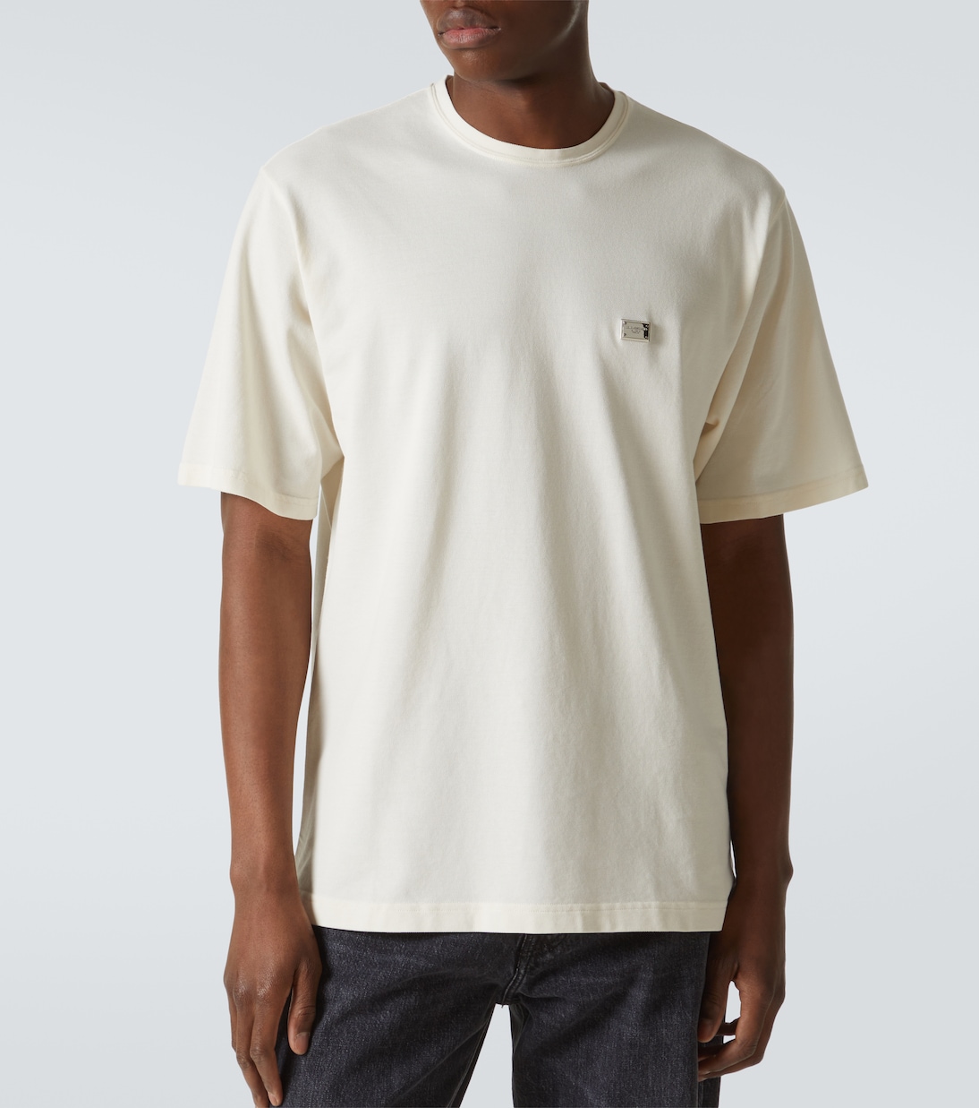 T-shirt in piqué di cotone  | Dolce&Gabbana