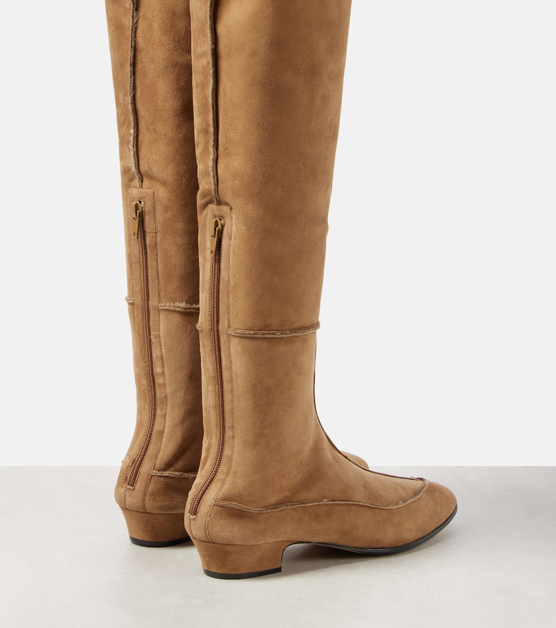 Awar suede over-the-knee boots | The Row