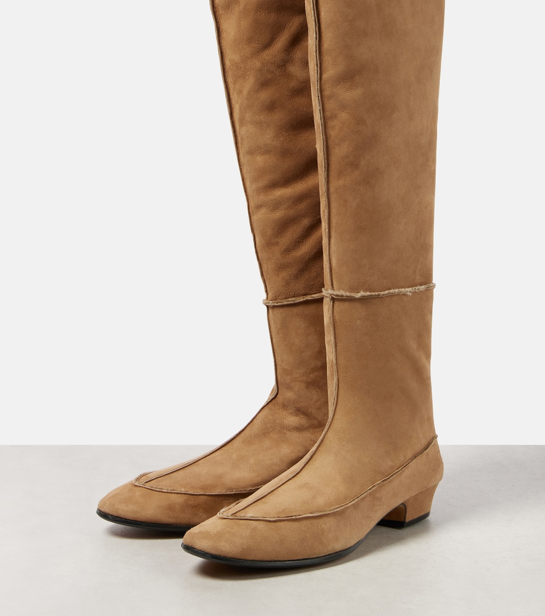 Awar suede over-the-knee boots | The Row