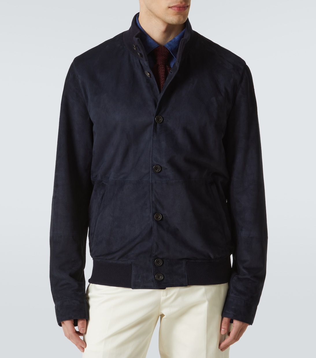 Suede bomber jacket | Rubinacci