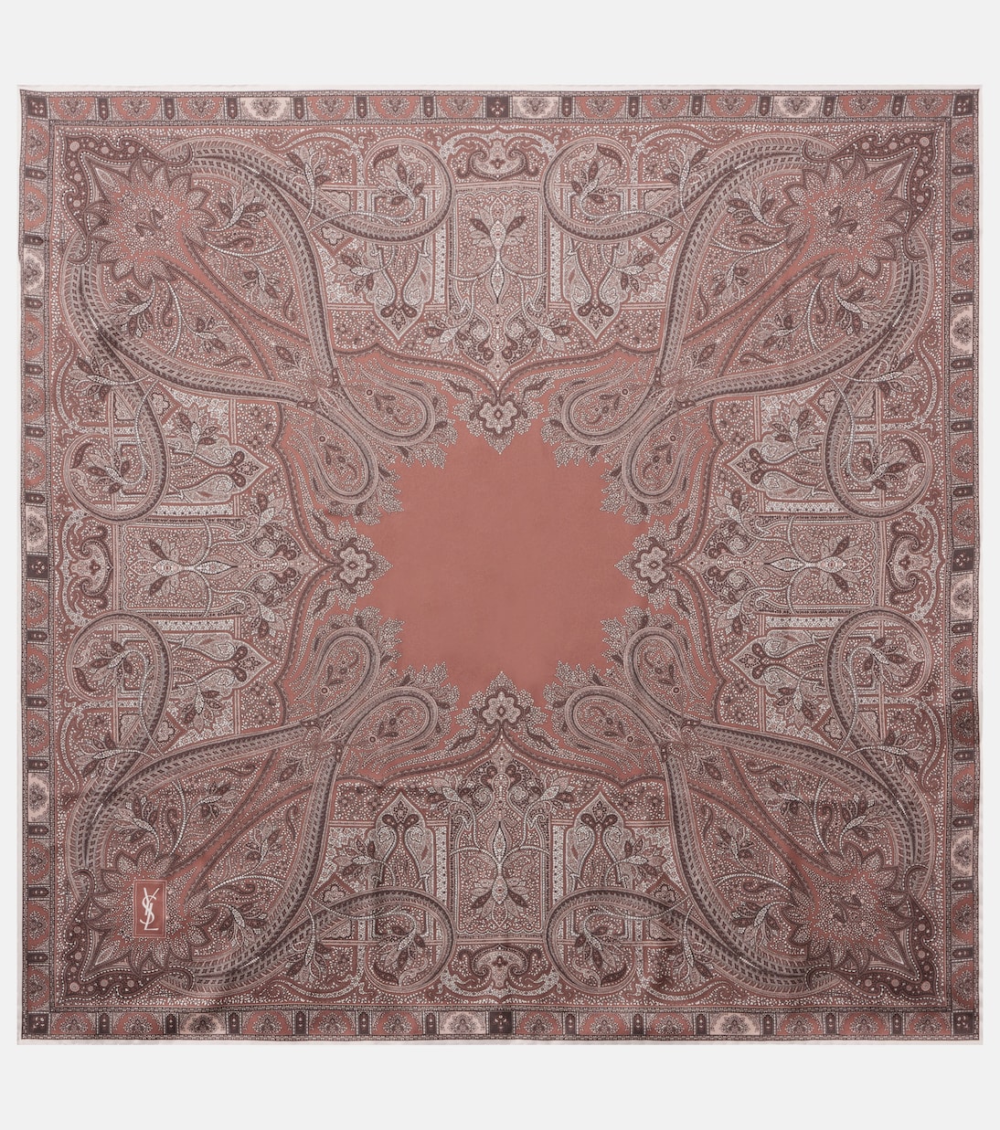 Sciarpa in twill di seta con stampa paisley | Saint Laurent