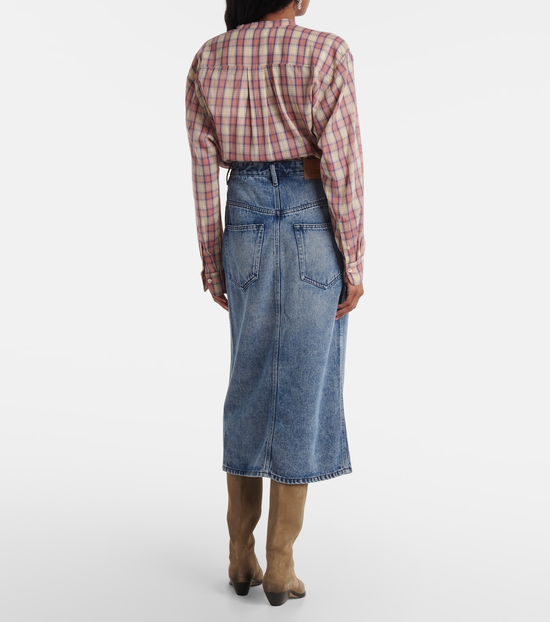 Falda midi Tilauriagz en denim | Marant Etoile