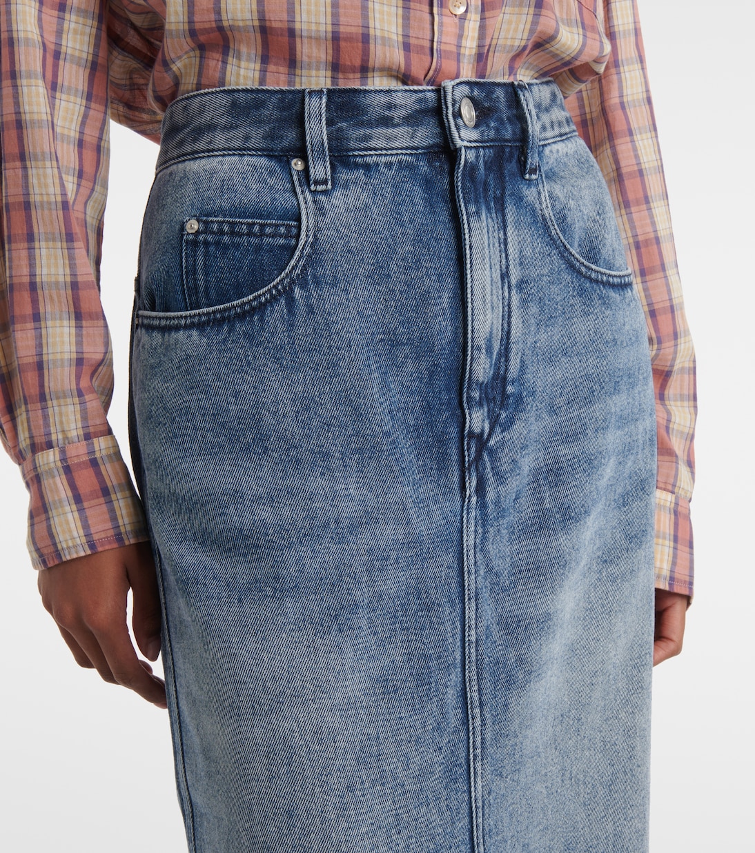 Falda midi Tilauriagz en denim | Marant Etoile