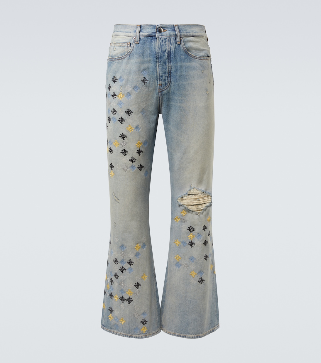 Jeans flared Ma Quad bordados | Amiri