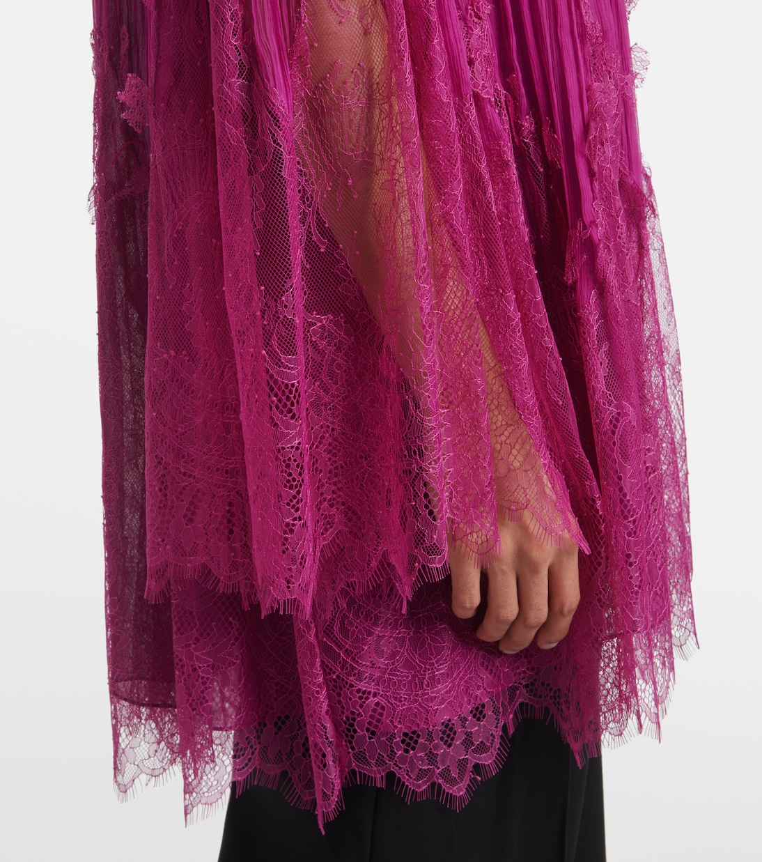 Blusa Jorie in misto seta con pizzo | Costarellos