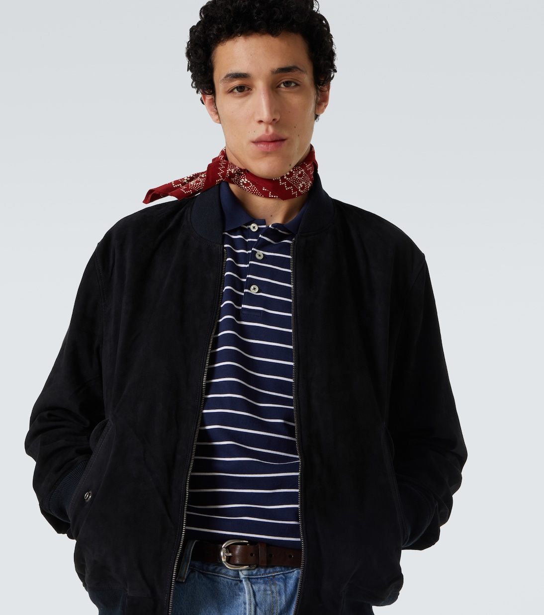 Bomber in suede con logo | Polo Ralph Lauren