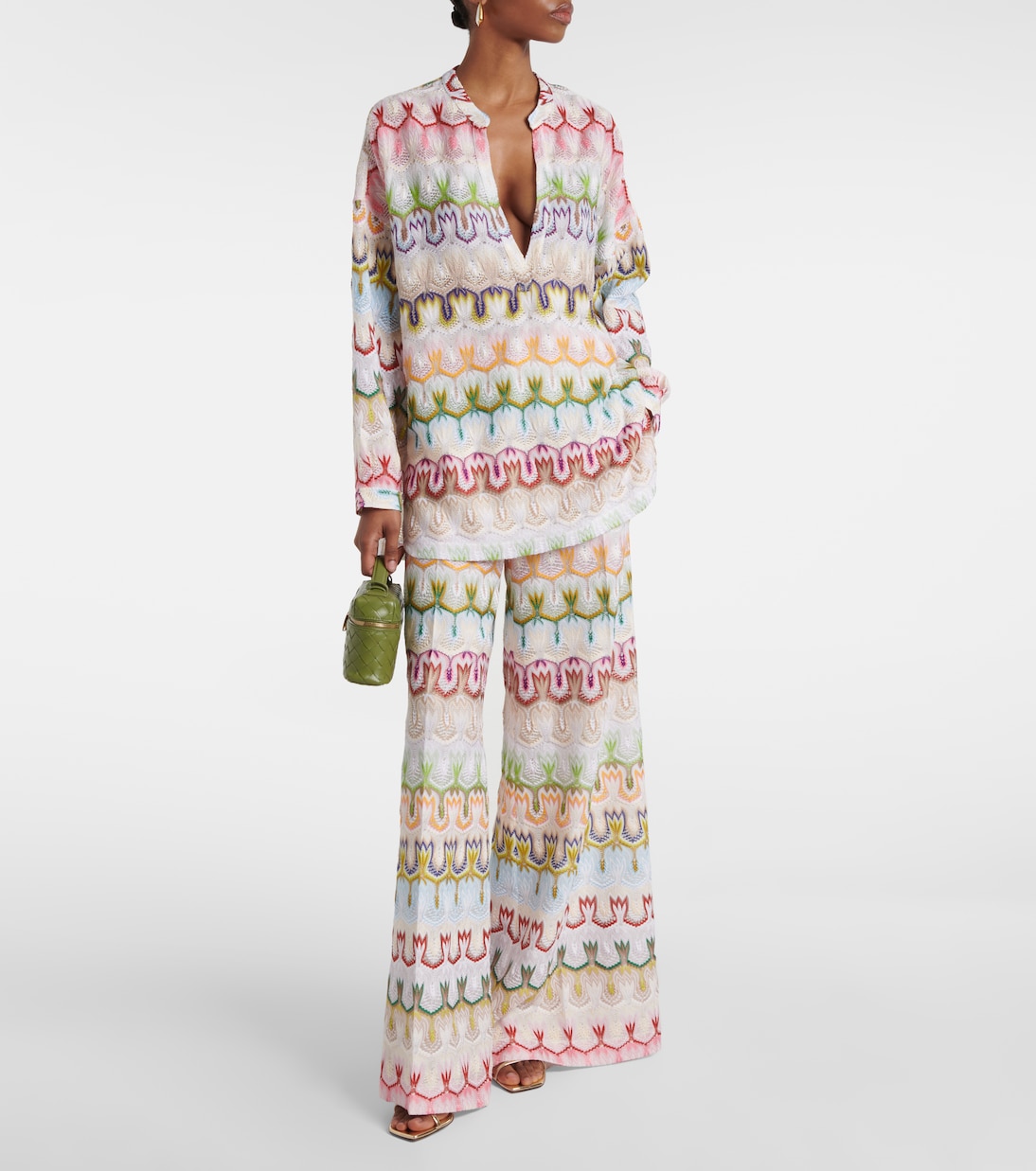 Blouse imprimée en lamé | Missoni