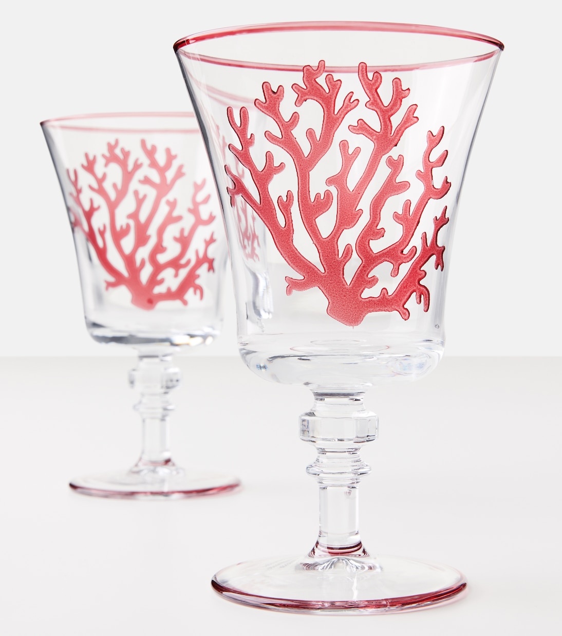 Coral set of 4 glasses | Les-Ottomans