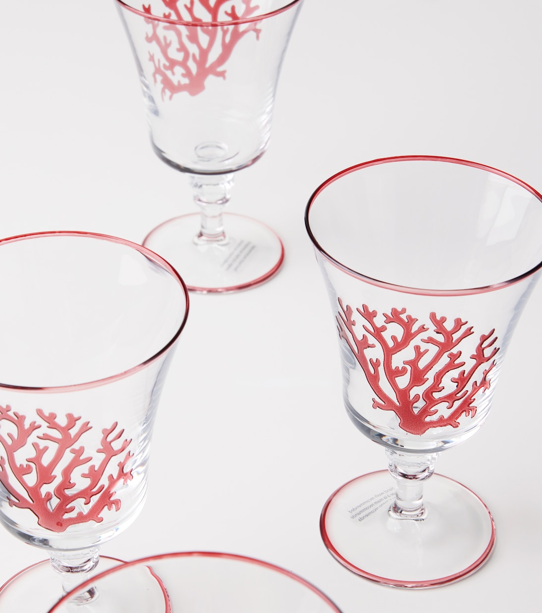 Coral set of 4 glasses | Les-Ottomans