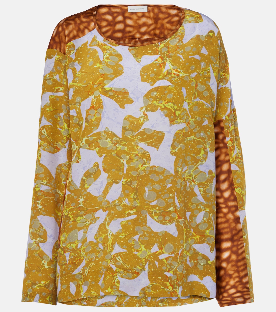Top in seta con stampa | Dries Van Noten