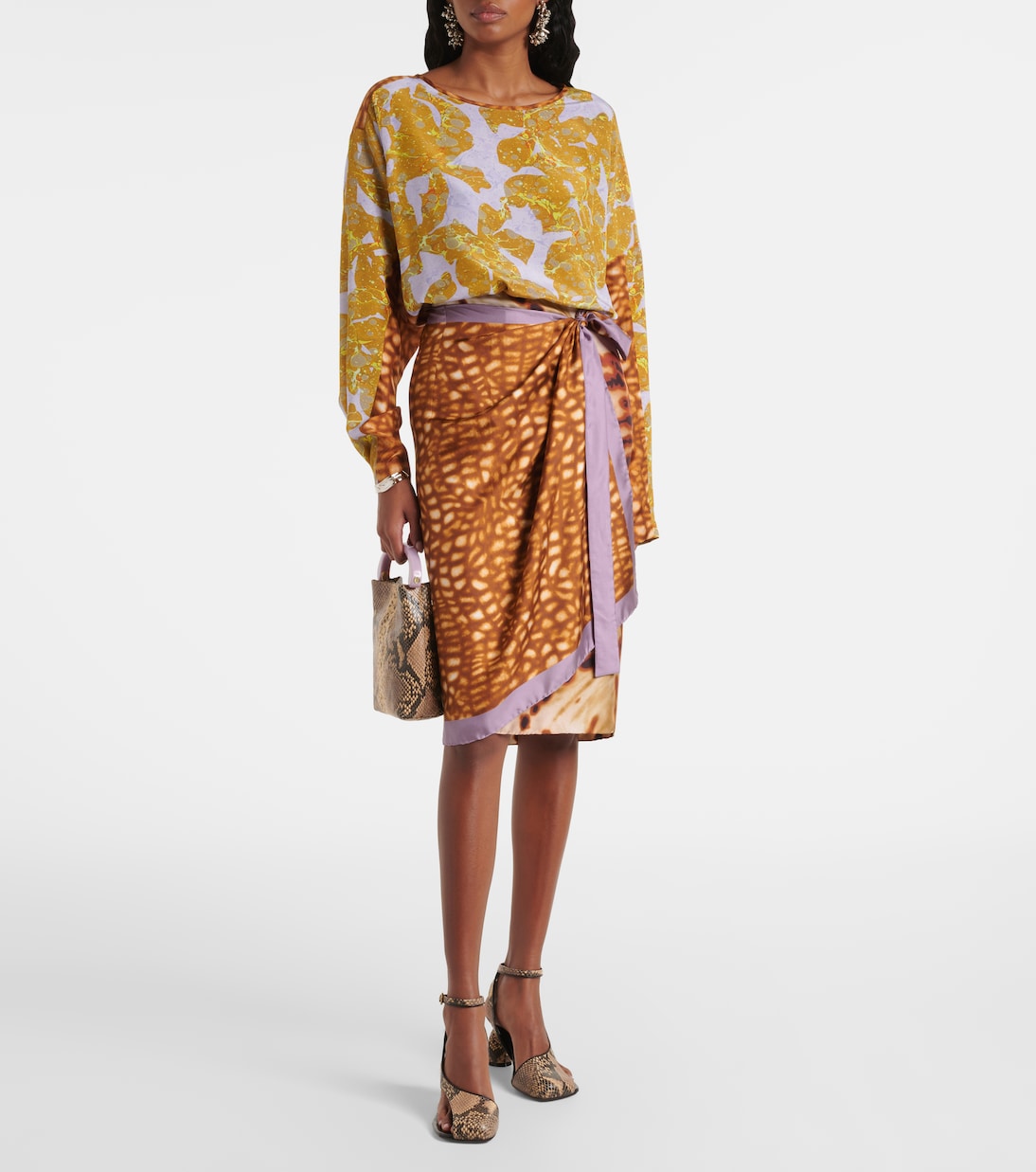 Top in seta con stampa | Dries Van Noten