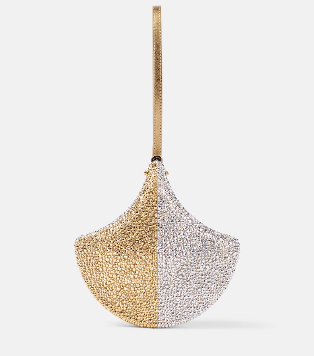 Pochette Gingko en daim à cristaux | Bvlgari