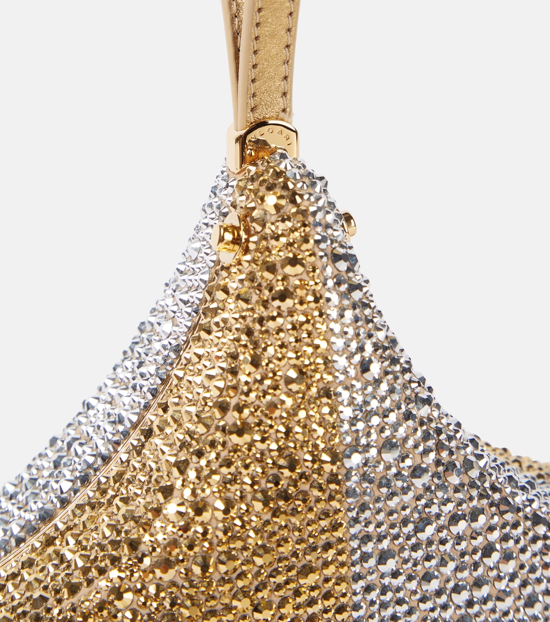 Pochette Gingko en daim à cristaux | Bvlgari