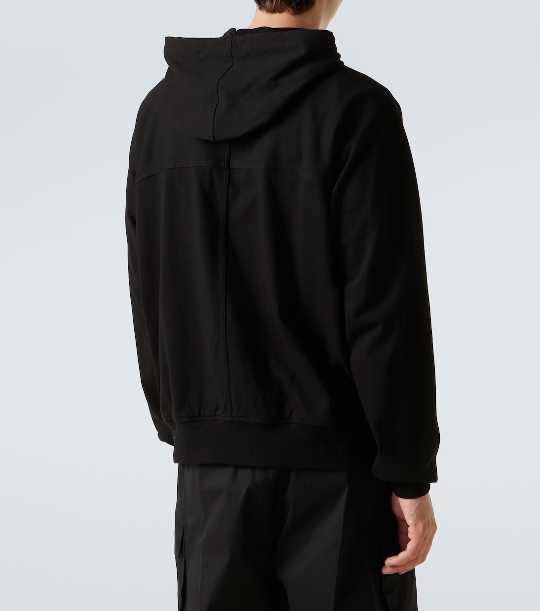 Felpa in jersey di cotone con cappuccio e zip | Rick Owens