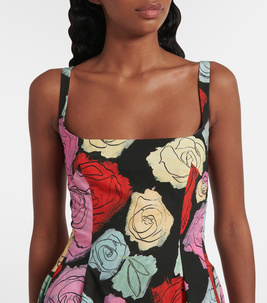 Abito midi in popeline di cotone | Marni
