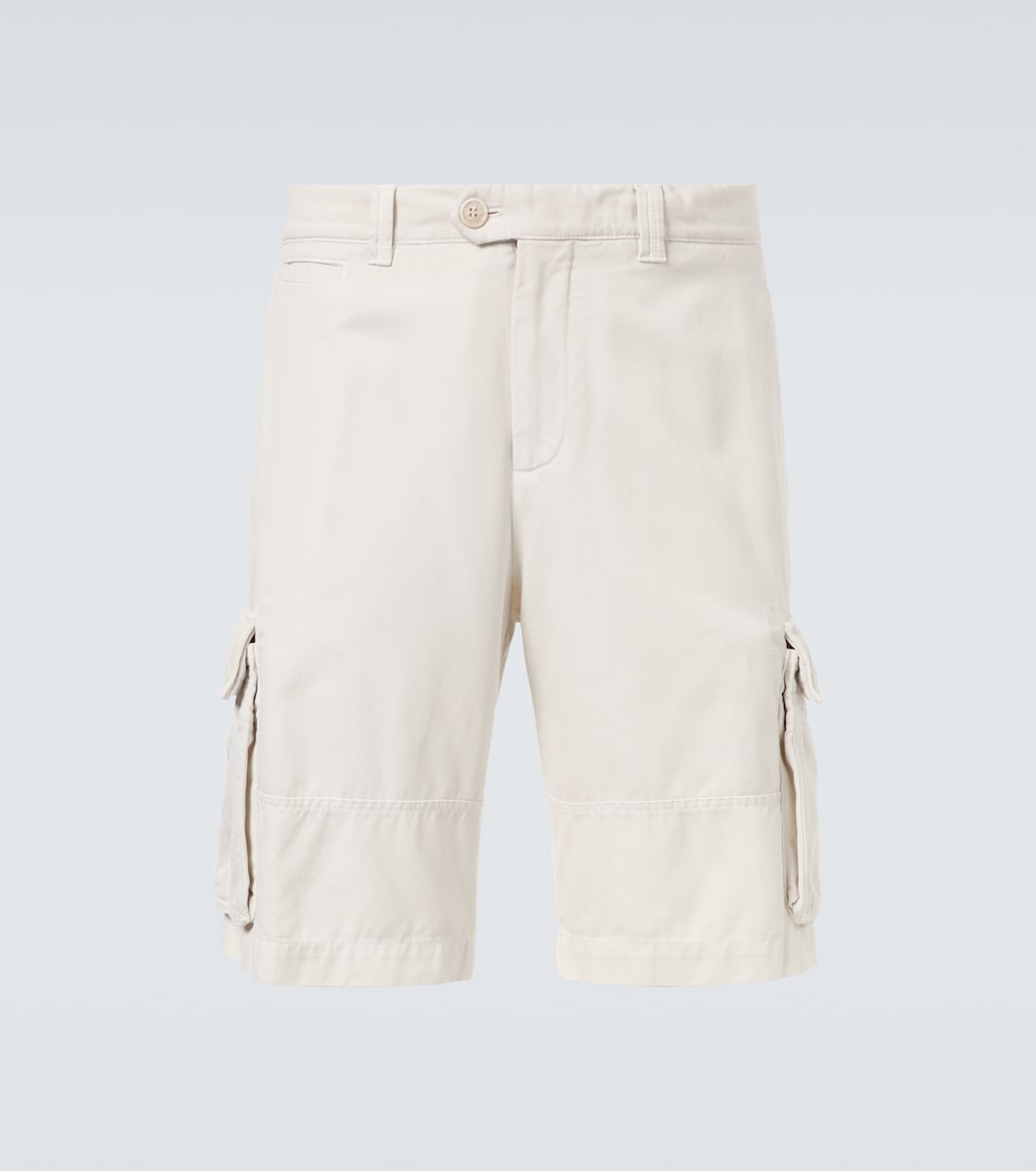Shorts cargo in cotone e lino | Brunello Cucinelli