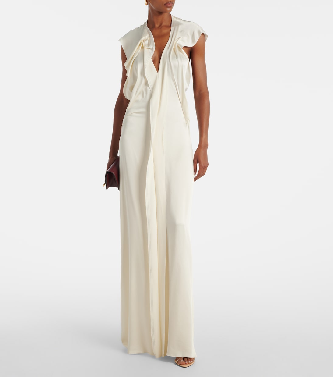Robe aus Satin | Victoria Beckham