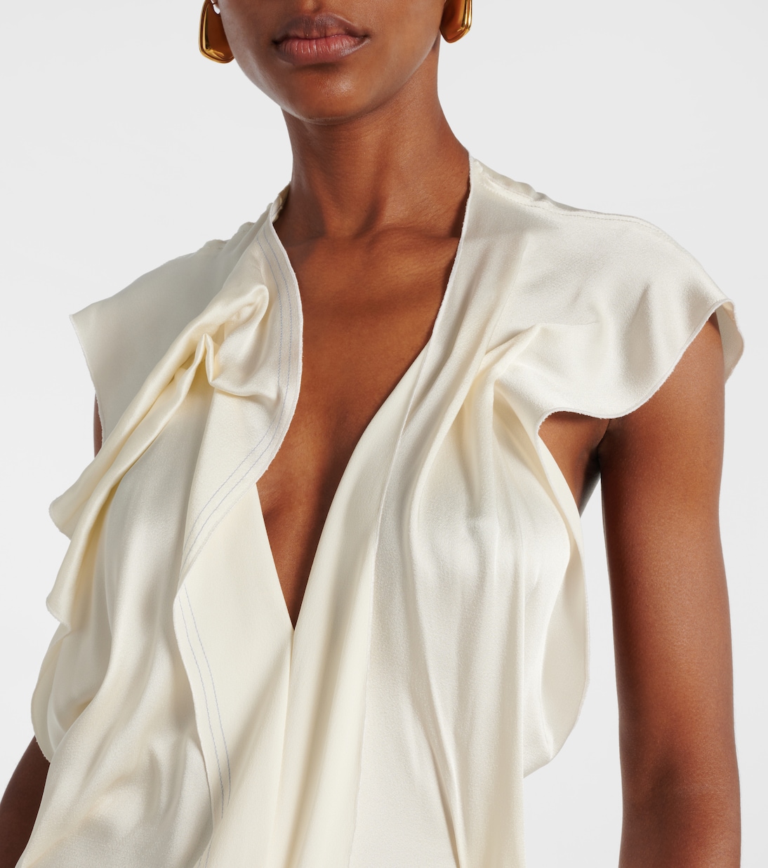 Robe aus Satin | Victoria Beckham