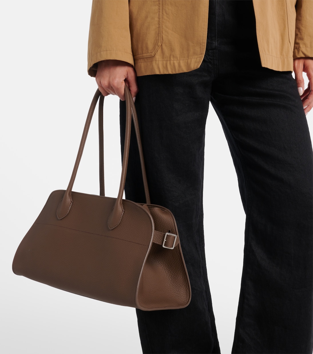 Schultertasche Margaux aus Leder | The Row