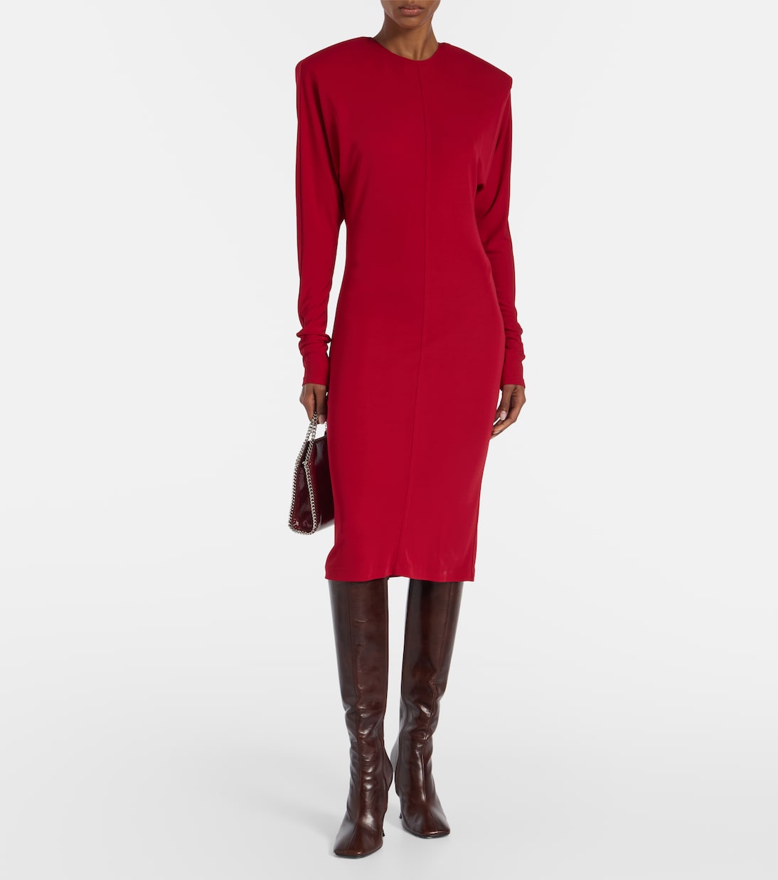 Crêpe jersey midi dress | Stella McCartney