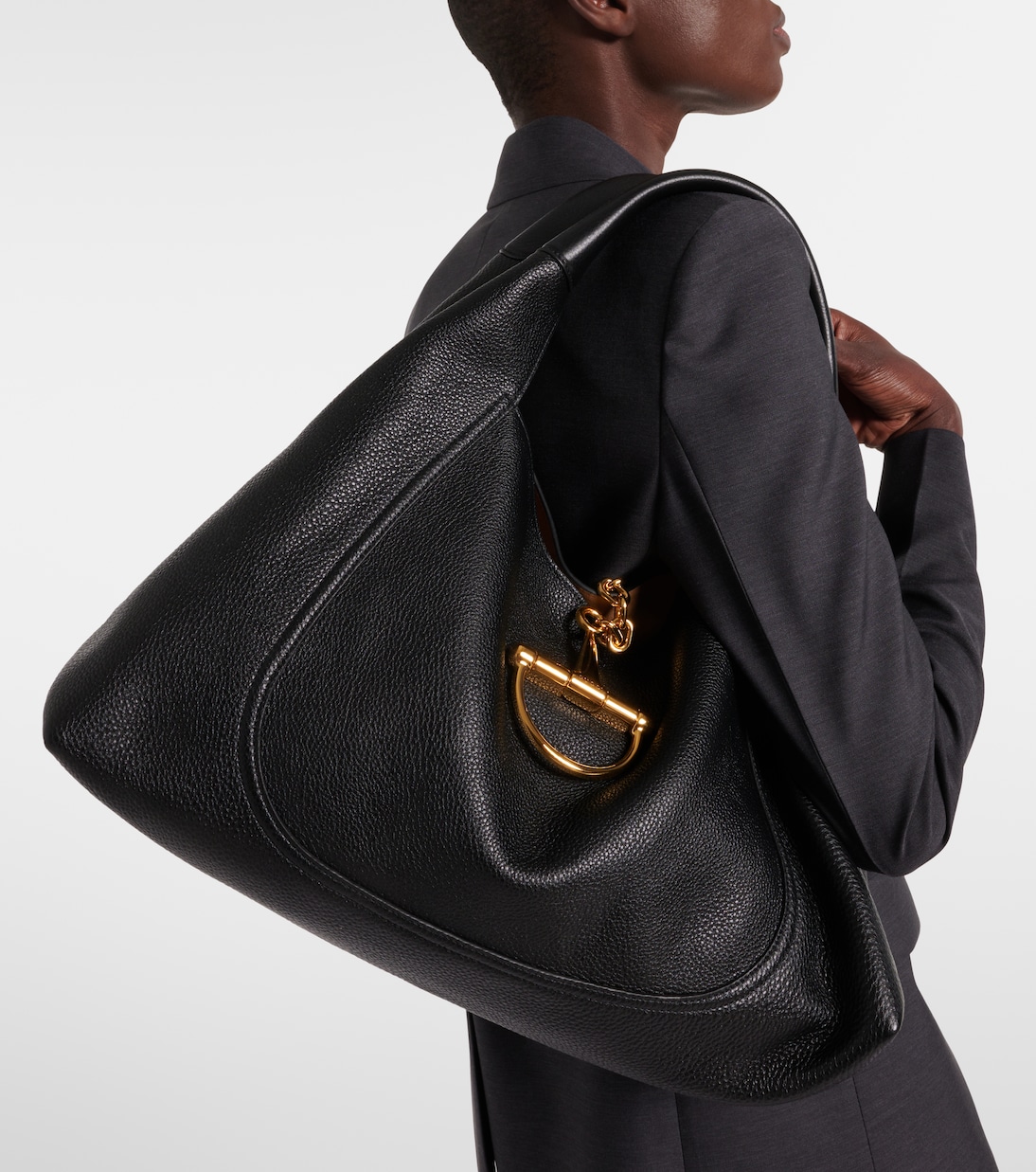 Gucci Softbit Maxi leather shoulder bag | Gucci