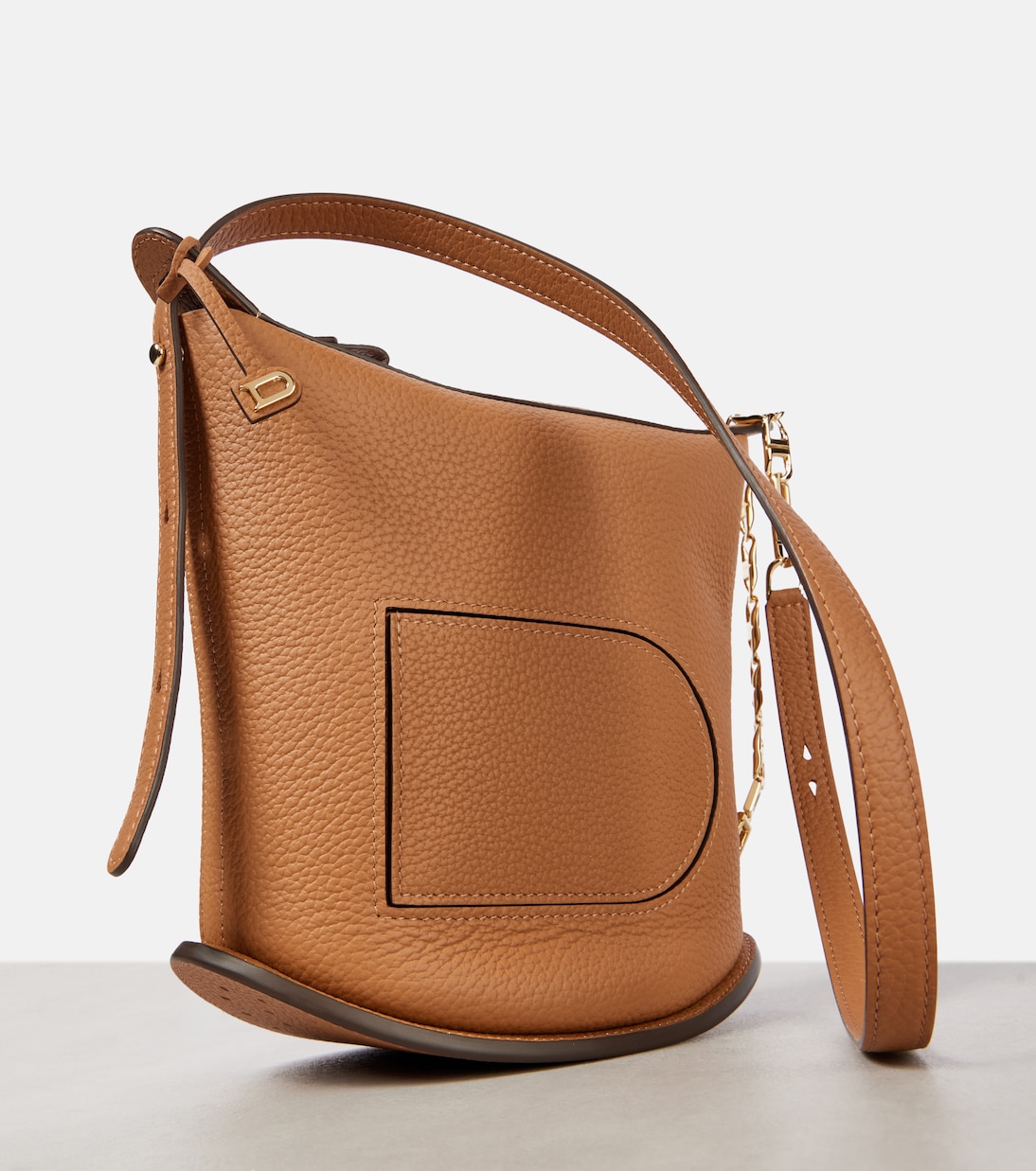 Pin Twist leather shoulder bag | Delvaux