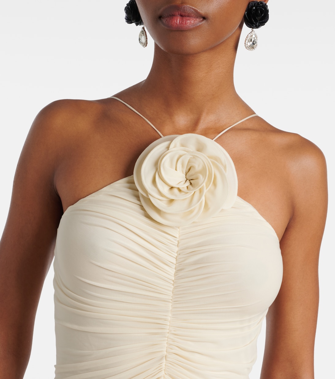 Ruched halterneck maxi dress | Magda Butrym