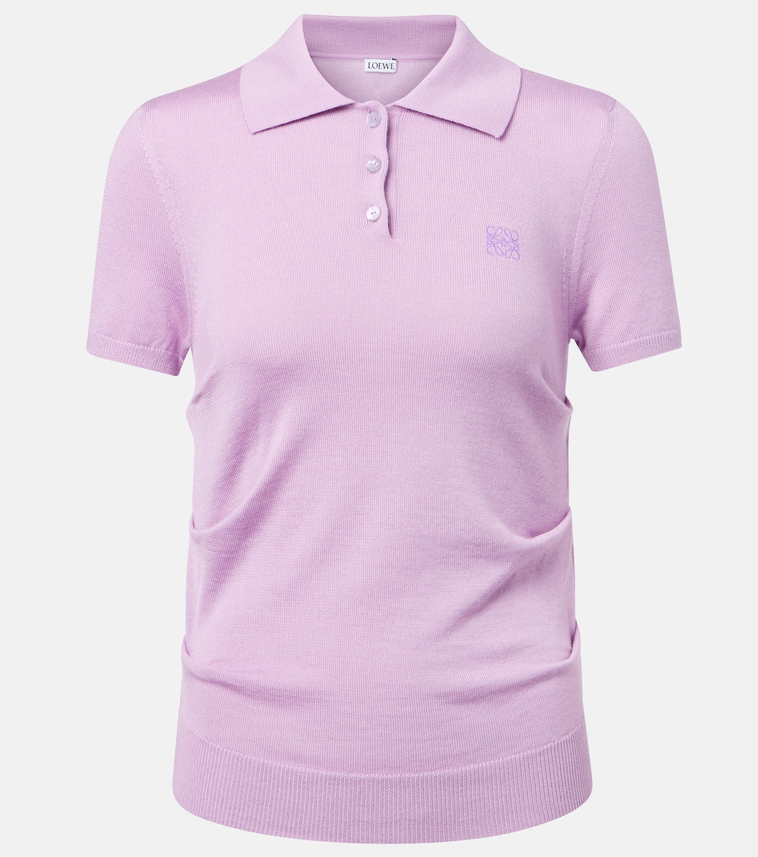 Anagram cashmere and silk polo sweater | Loewe