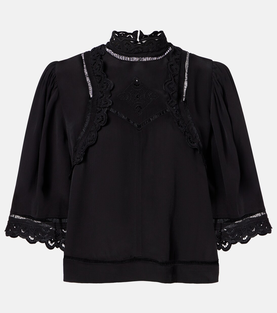 Top Frany in crêpe e sangallo | Isabel Marant