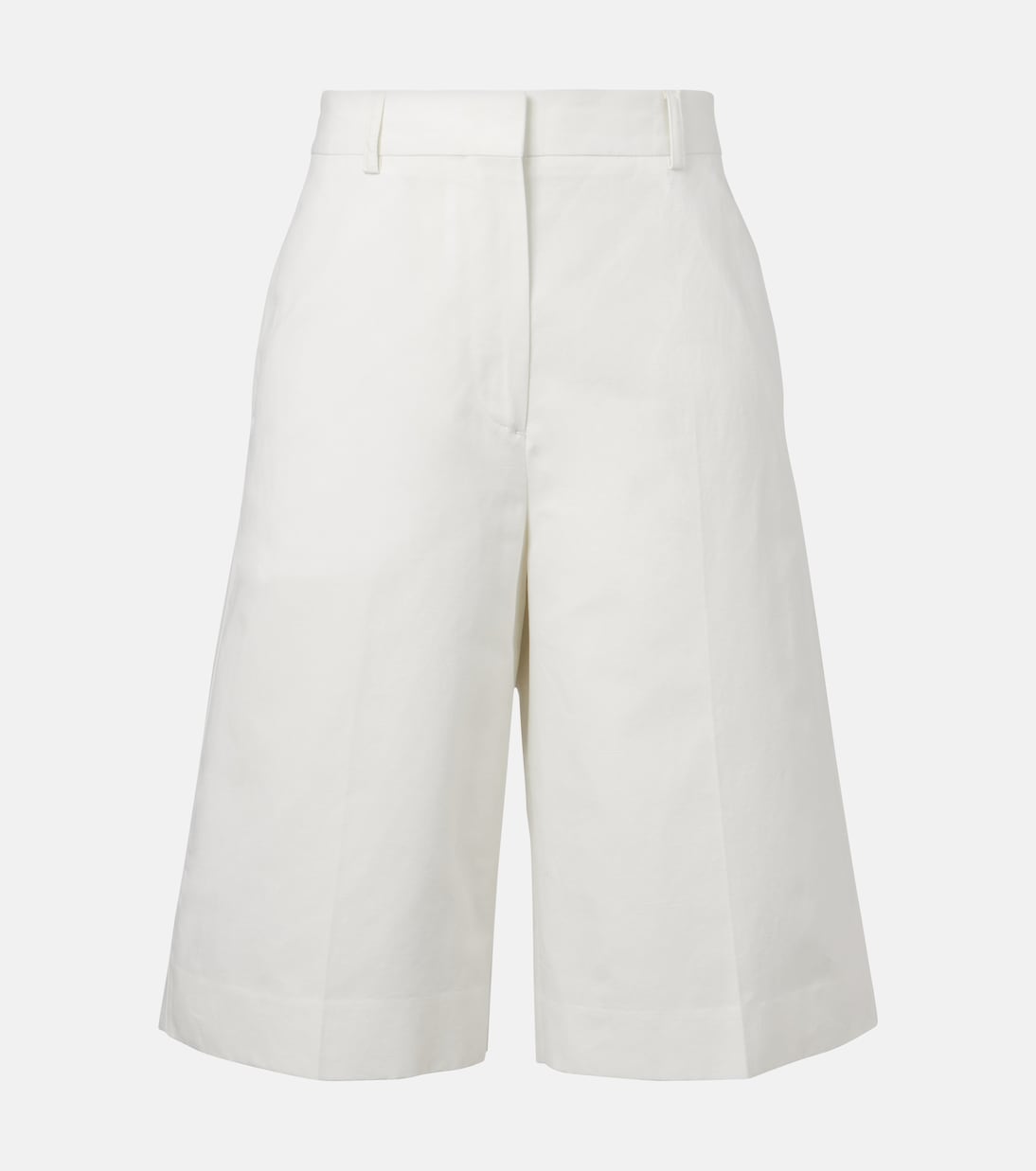Cotton and linen Bermuda shorts | Toteme