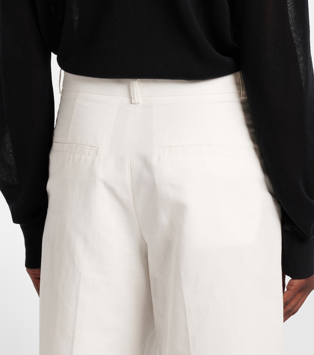 Cotton and linen Bermuda shorts | Toteme