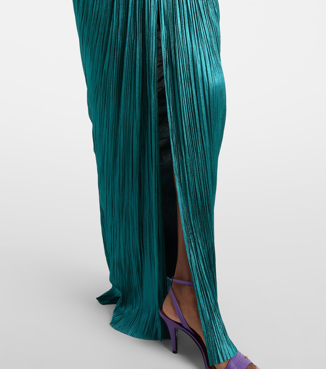 Caly silk mousseline bustier gown | Maria Lucia Hohan