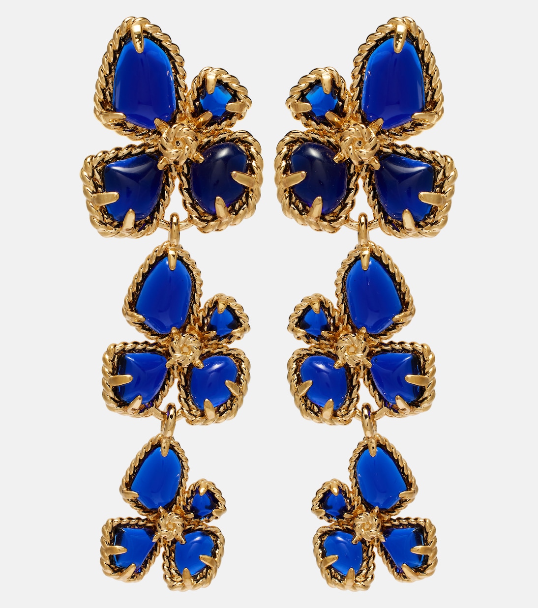 Bloom Large embellished drop earrings | Zimmermann