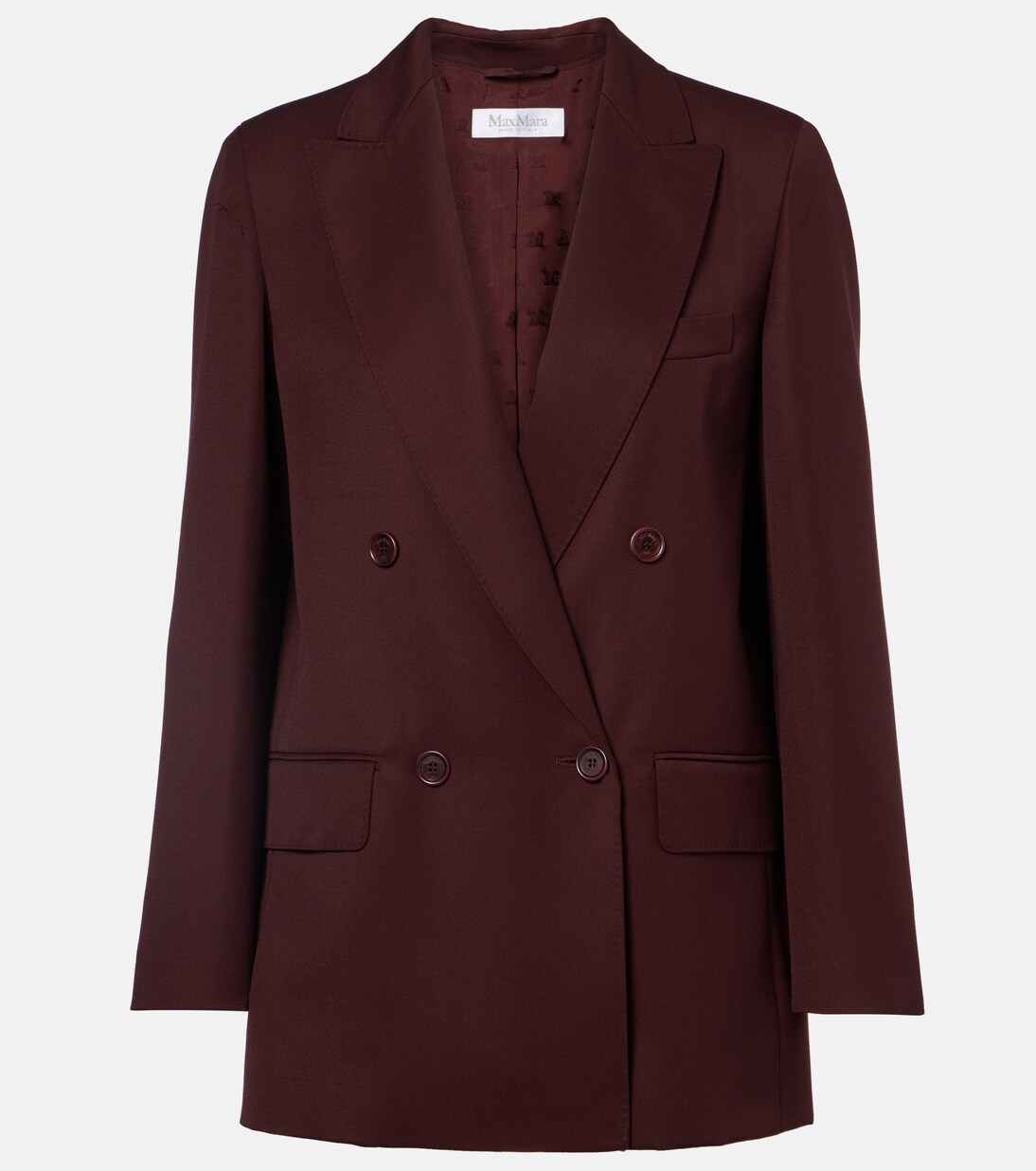 Farad double-breasted virgin wool blazer | Max Mara