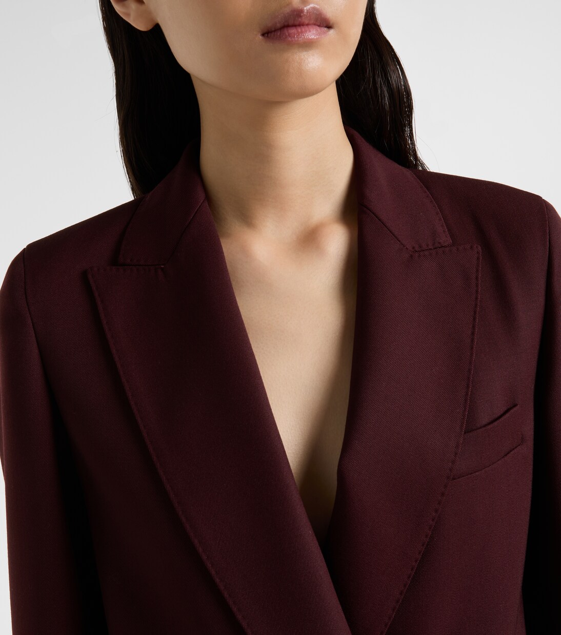 Farad double-breasted virgin wool blazer | Max Mara
