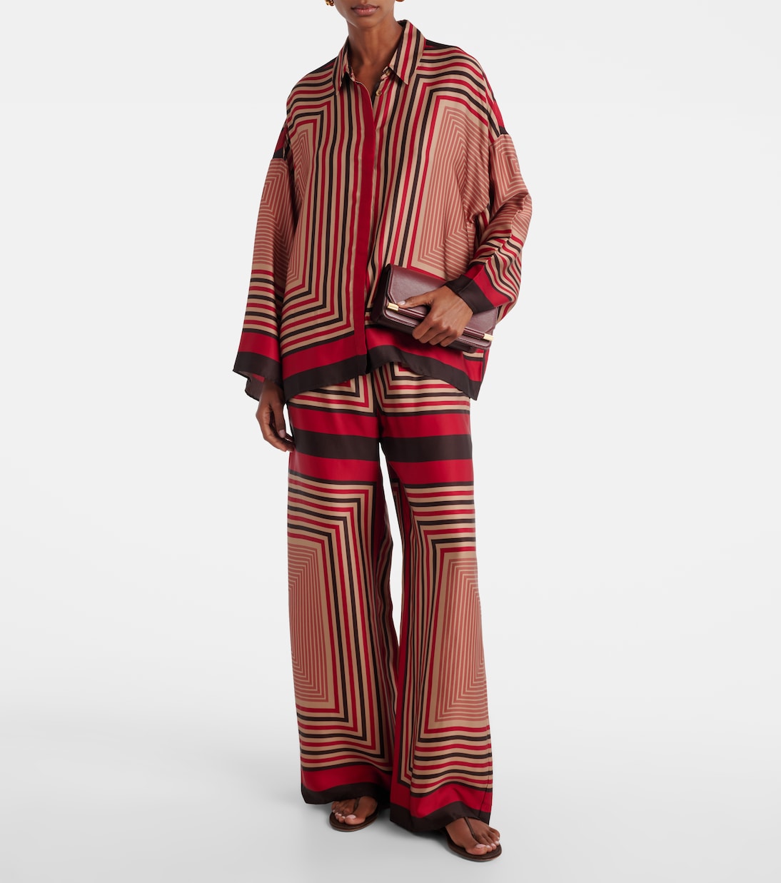 Cora printed oversized shirt | Faithfull