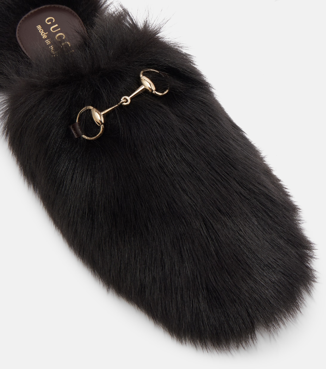 Horsebit shearling slippers | Gucci