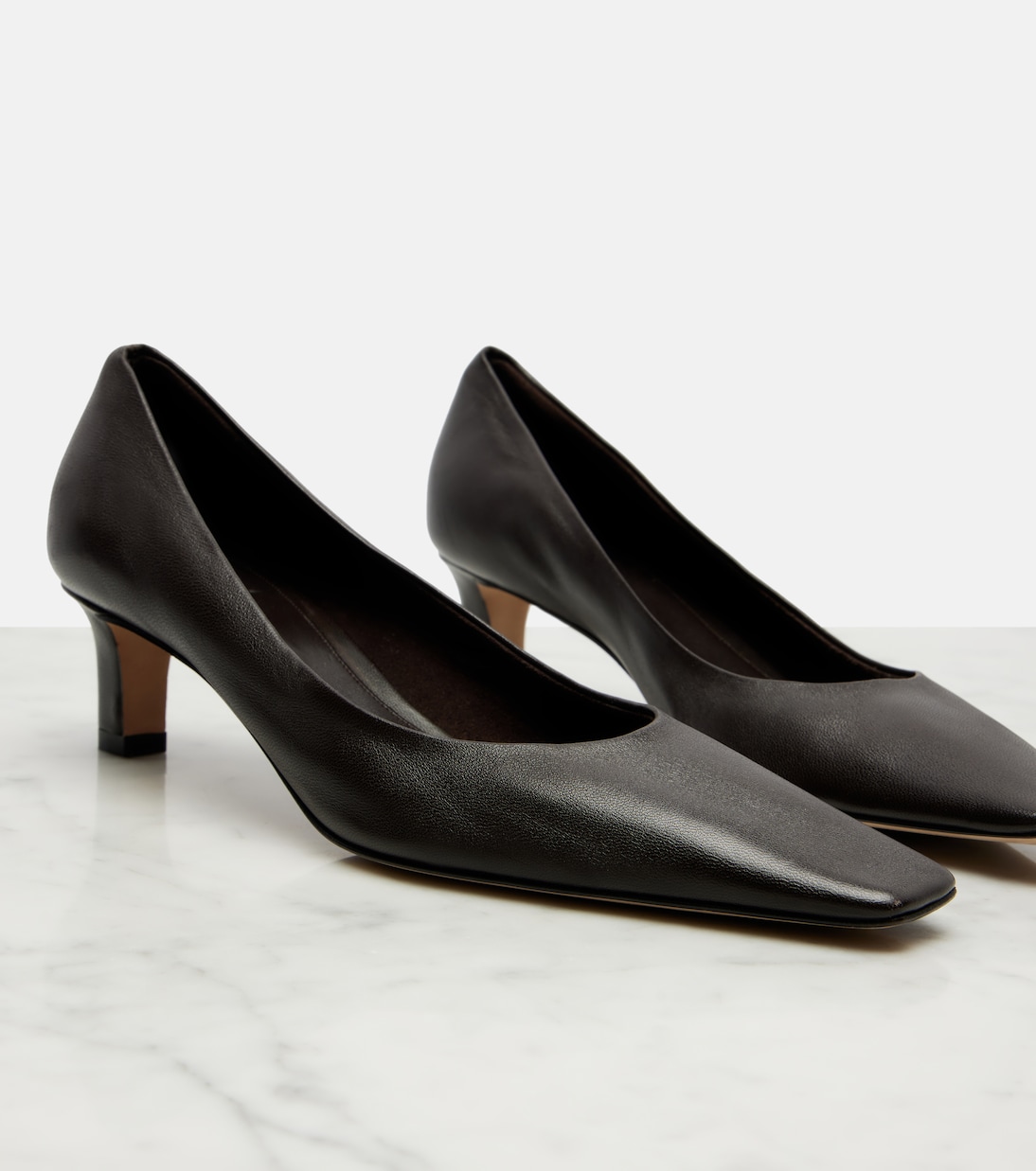 Carla 45 leather pumps | The Row