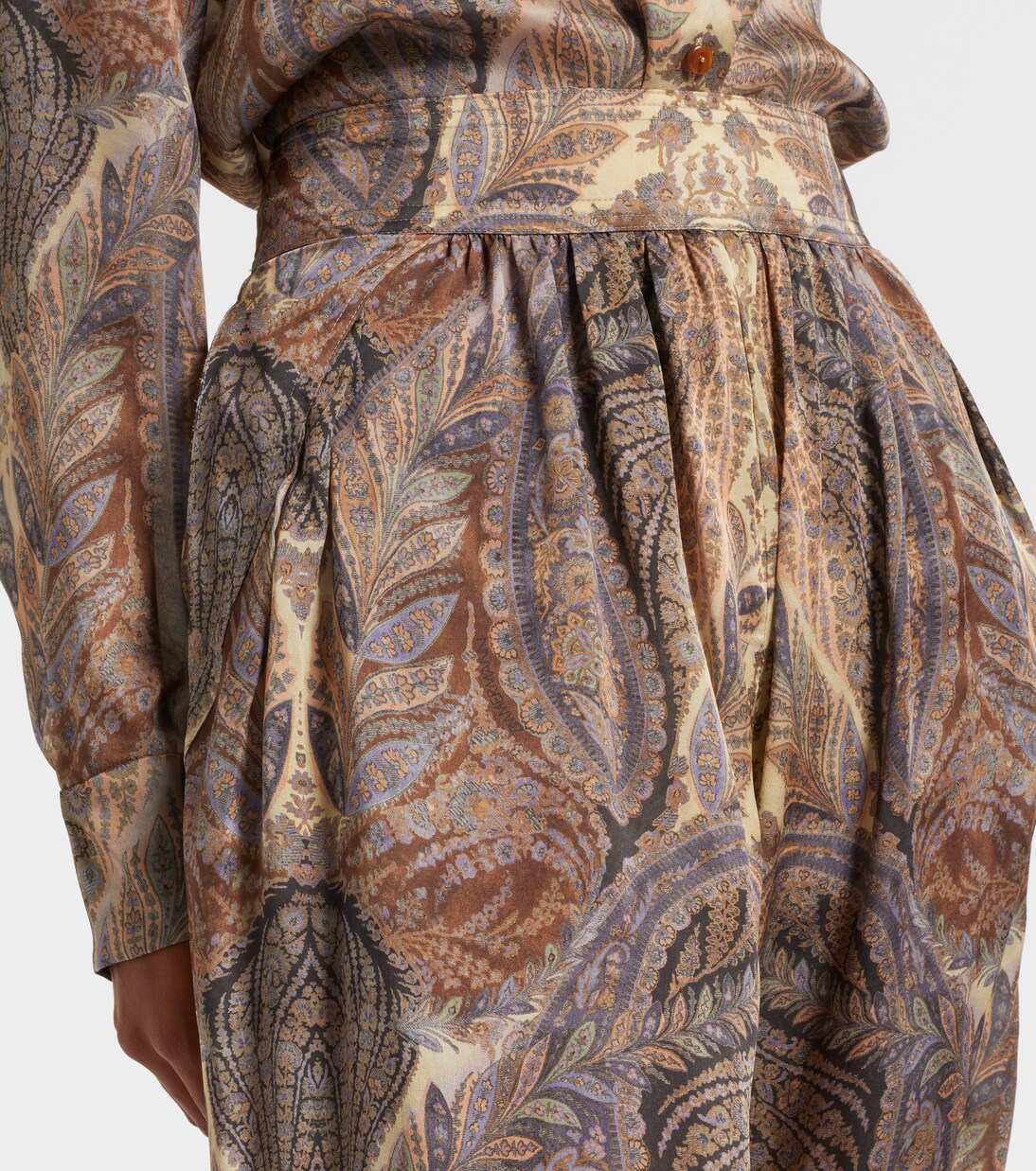 Hypnotic paisley silk wide-leg pants | Zimmermann