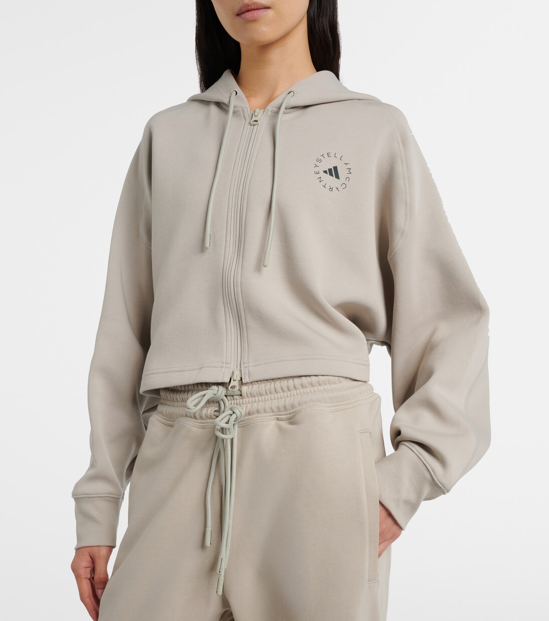 Sudadera en mezcla de algodón con logo | Adidas by Stella McCartney