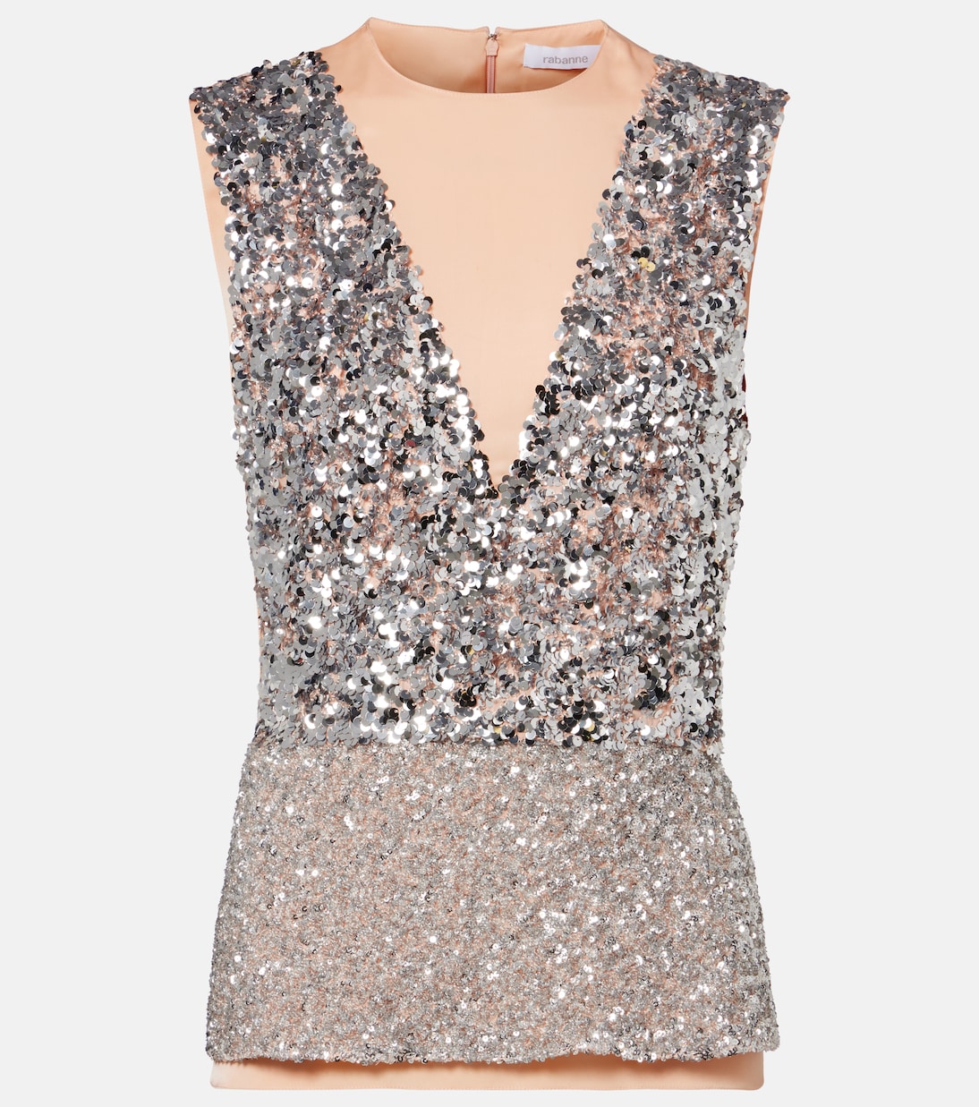 Sequined jersey top | Rabanne