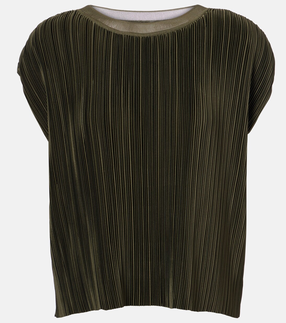 Cedre plissé satin top | Joseph